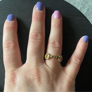 Fornash - Horsebit Brushed Gold Ring
